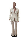 Formal Jacket Bubble Mesh Fabric Straight-leg Suit LSD-83121