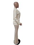 Formal Jacket Bubble Mesh Fabric Straight-leg Suit LSD-83121