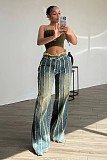 Denim Patchwork Multi-layer Washed Stretch Jeans OD-8712