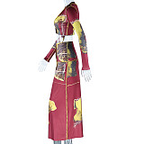 Fashionable Long-sleeved Crop Top and Button-down Skirt Two-piece Set JY-10650