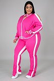 Casual Color-blocked Long-sleeved and Long-legged Sportswear Set PMR-019