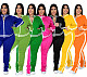 Casual Color-blocked Long-sleeved and Long-legged Sportswear Set PMR-019