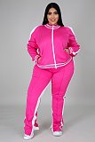 Casual Color-blocked Long-sleeved and Long-legged Sportswear Set PMR-019