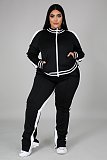 Casual Color-blocked Long-sleeved and Long-legged Sportswear Set PMR-019