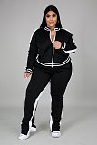 Casual Color-blocked Long-sleeved and Long-legged Sportswear Set PMR-019