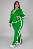 Casual Color-blocked Long-sleeved and Long-legged Sportswear Set PMR-019