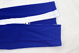 Casual Color-blocked Long-sleeved and Long-legged Sportswear Set PMR-019
