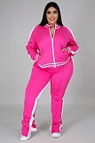 Casual Color-blocked Long-sleeved and Long-legged Sportswear Set PMR-019