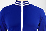Casual Color-blocked Long-sleeved and Long-legged Sportswear Set PMR-019