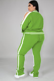 Casual Color-blocked Long-sleeved and Long-legged Sportswear Set PMR-019