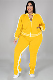 Casual Color-blocked Long-sleeved and Long-legged Sportswear Set PMR-019