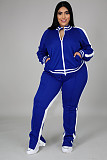 Casual Color-blocked Long-sleeved and Long-legged Sportswear Set PMR-019