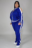 Casual Color-blocked Long-sleeved and Long-legged Sportswear Set PMR-019