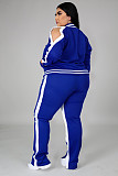 Casual Color-blocked Long-sleeved and Long-legged Sportswear Set PMR-019