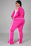 Casual Color-blocked Long-sleeved and Long-legged Sportswear Set PMR-019