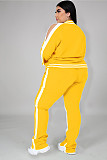 Casual Color-blocked Long-sleeved and Long-legged Sportswear Set PMR-019