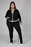 Casual Color-blocked Long-sleeved and Long-legged Sportswear Set PMR-019