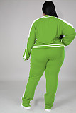 Casual Color-blocked Long-sleeved and Long-legged Sportswear Set PMR-019