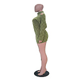 New Casual Plaid Knitted Skirt Suit TR-1353