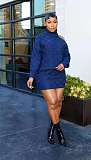 New Casual Plaid Knitted Skirt Suit TR-1353