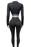 Fashionable and Sexy Sports Top Long-sleeved Tight-fitting Two-piece Set FC-1421