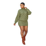 New Casual Plaid Knitted Skirt Suit TR-1353