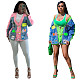 New Denim Patchwork Cardigan Knitted Sweater Coat CY-0041