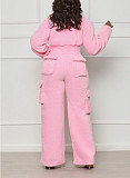 Warm Long-sleeved Lambskin Fur Suits For Women Autumn Winter RS-0373