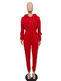 Long Sleeve Warm Zipper Pullover Hooded Jumpsuit BN-9401