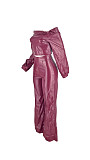 New Fashionable Solid Color Off-Shoulder Long-Sleeved Wide-Sleeve Set  ZAND-31296
