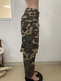 Cargo Pants Streetwear Camouflage Straight-leg Jeans LSD-25251