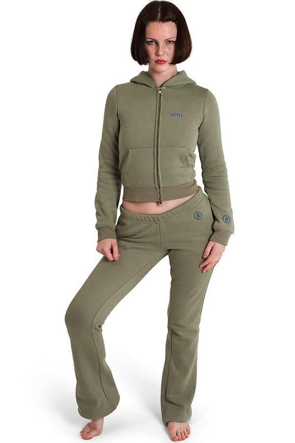 Fashionable Embroidered Autumn/Winter Thickened Sweatshirt Casual Set MJL-0015