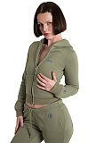 Fashionable Embroidered Autumn/Winter Thickened Sweatshirt Casual Set MJL-0015