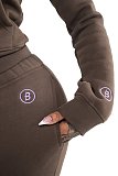 Fashionable Embroidered Autumn/Winter Thickened Sweatshirt Casual Set MJL-0015