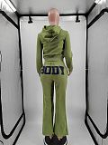 Fashionable Embroidered Autumn/Winter Thickened Sweatshirt Casual Set MJL-0015