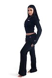 Fashionable Embroidered Autumn/Winter Thickened Sweatshirt Casual Set MJL-0015