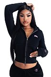 Fashionable Embroidered Autumn/Winter Thickened Sweatshirt Casual Set MJL-0015
