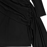 Sexy Solid Color Shoulder Bag Hip Ribbon Dress BY-7590