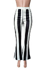 Fashionable Striped Casual Flared Trousers HMS-5588