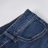 Retro-style Versatile Stretch Low-rise Slim-fit Flared Jeans MRA-39871