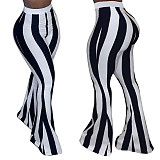 Fashionable Striped Casual Flared Trousers HMS-5588