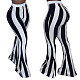 Fashionable Striped Casual Flared Trousers HMS-5588