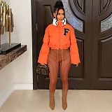 Cotton Padded Casual Fleece Jacket Large Lapel ZS-0507