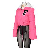 Cotton Padded Casual Fleece Jacket Large Lapel ZS-0507