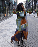 Casual Color-blocked Fringed Knitted Long Coat TR-1291