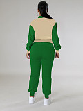 Stylish Baseball Jacket With Single-breasted Button Closure Two-piece Set