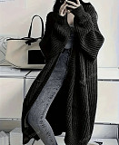 Long Knee-length Sweater Cardigan Women Autumn Winter Loose Thick Coat RS-10335