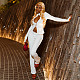 Sexy Cutout Crop Top and Pants Street Style Set JY-91951