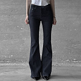 2025 Fashion Striped Skinny Flare Jeans MRA-34809