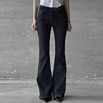 2025 Fashion Striped Skinny Flare Jeans MRA-34809